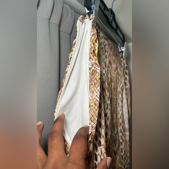 Rivir Patterned Snake Print 2 piece Set Crop Top & Midi Skirt Size Medium - Picture 10 of 16